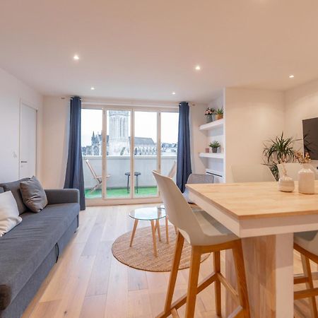 Appt Premium Centre Chateau Terrasse 2 Chambres 6P Vue Exceptionnelle Caen Exterior photo