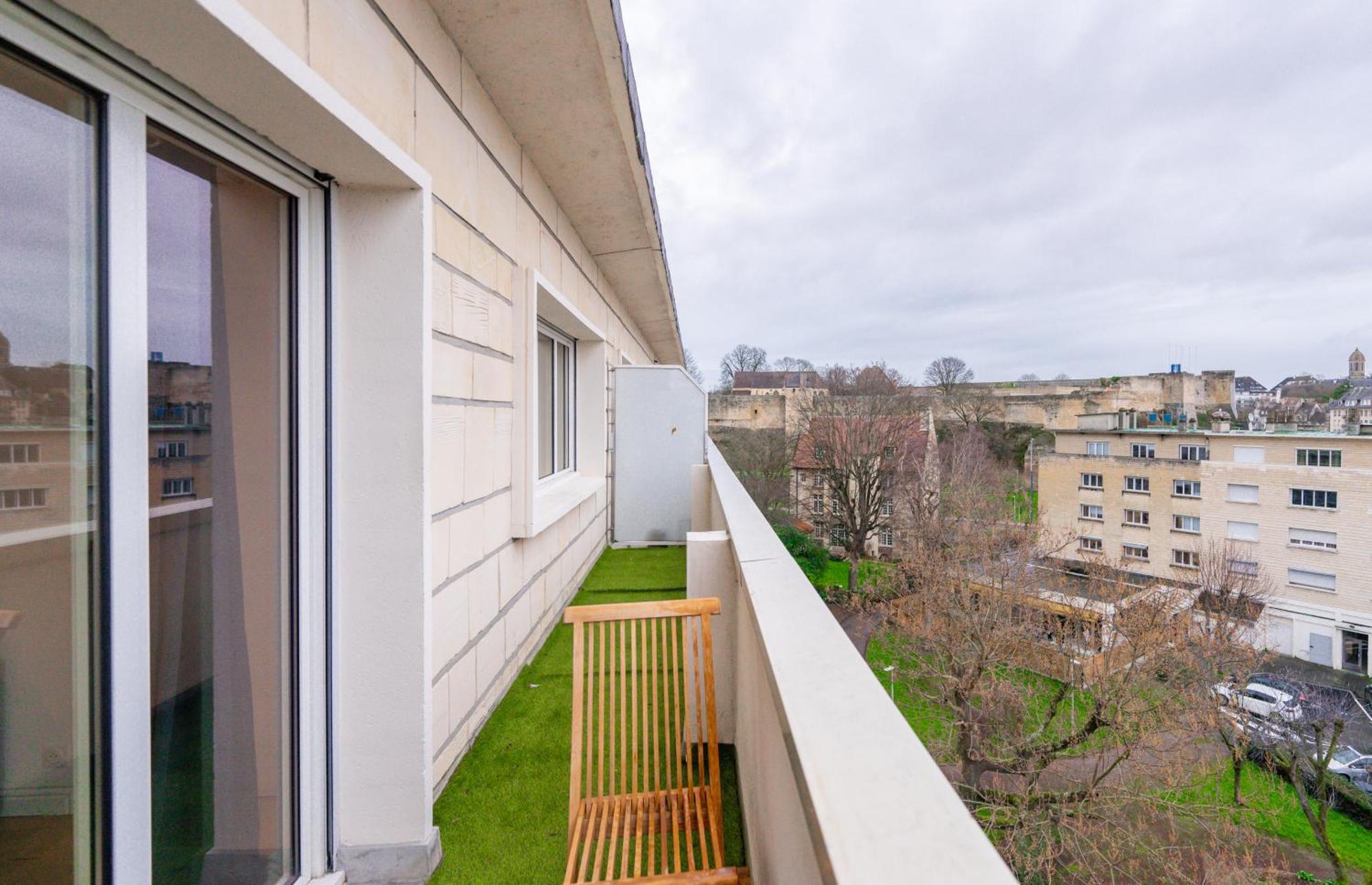 Appt Premium Centre Chateau Terrasse 2 Chambres 6P Vue Exceptionnelle Caen Exterior photo